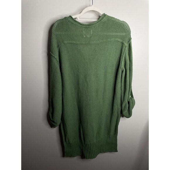 Free People Green Firefly Tunic Slouchy Sweater Top Size XS NWT $148 - Picture 3 of 7
